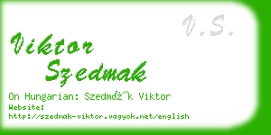 viktor szedmak business card